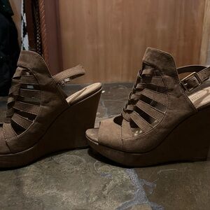 Brown Wedge Sandals